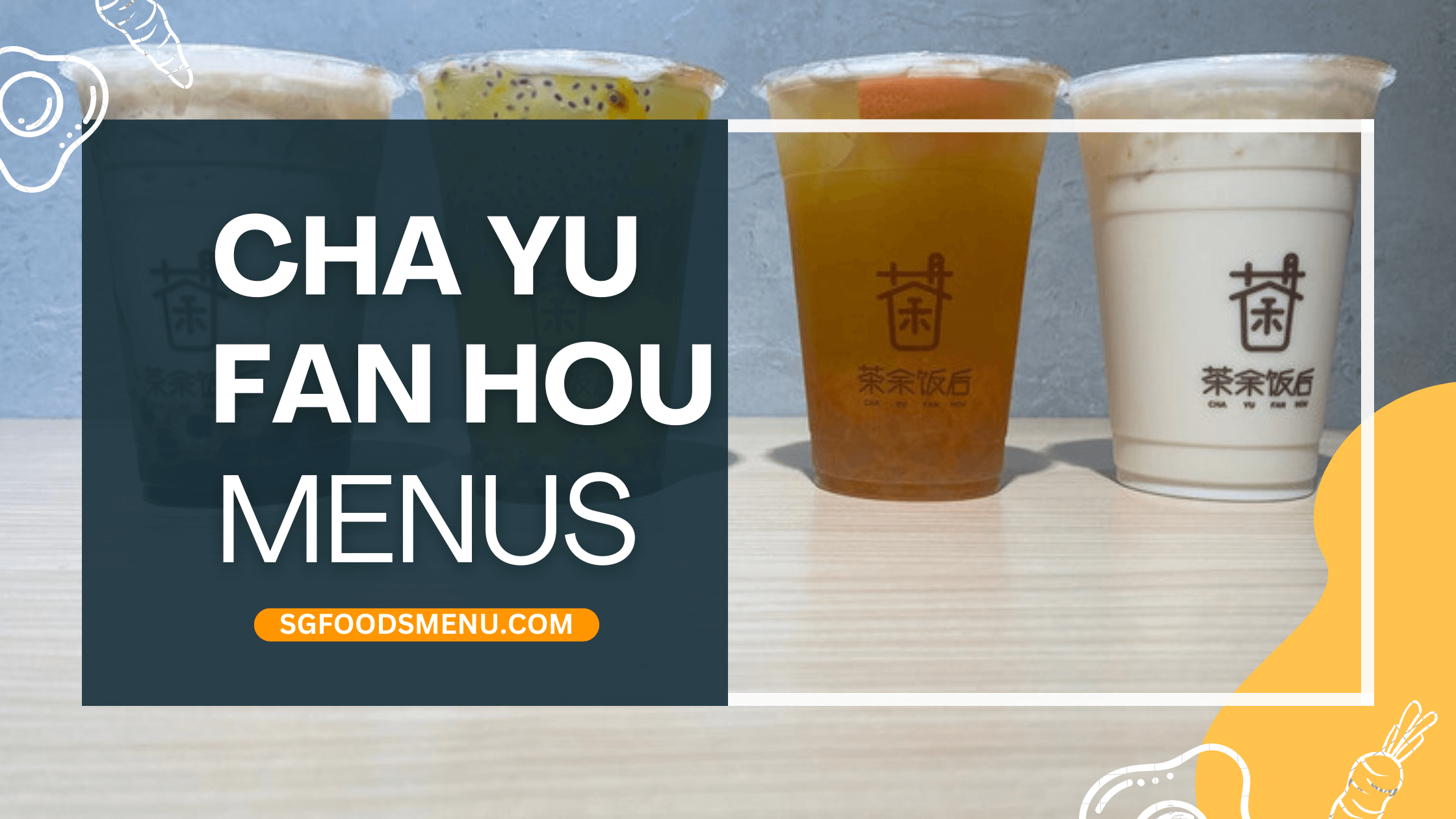 Cha Yu Fan Hou menu