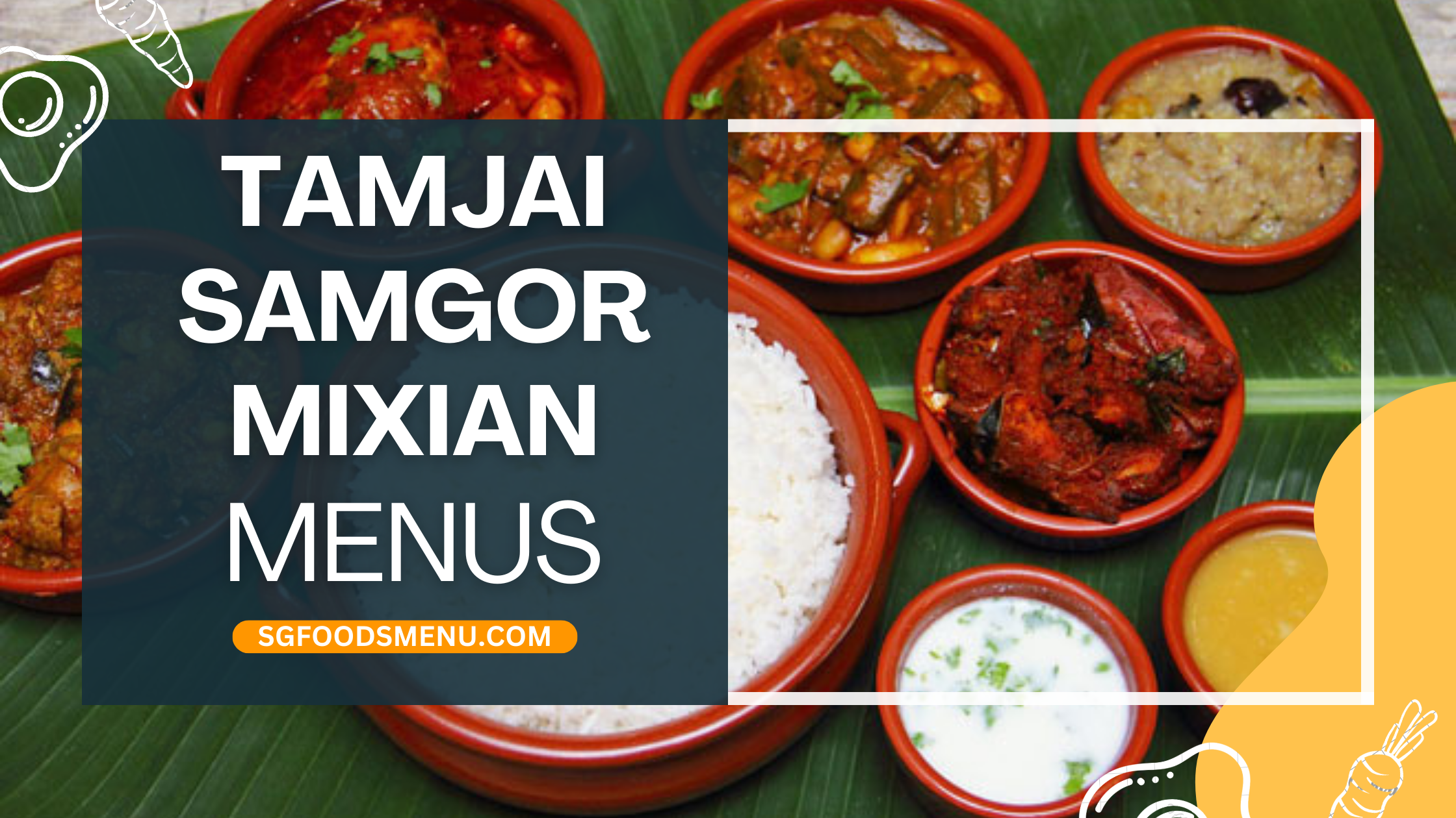 TamJai SamGor Mixian Menu